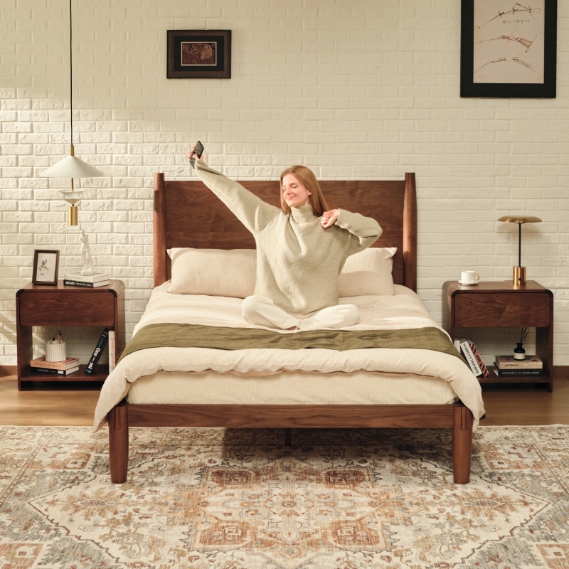 ベッドフレーム kana 木製ベッドフレーム・Kana Bed | FlexiSpot 公式ストア